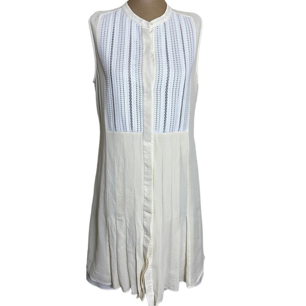 Vince Mini Dress Cream Silk